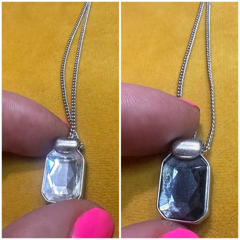 Reversible SWARVOSKI crystal necklace